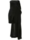 Jw Anderson Deconstructed-coat Strapless Minidress