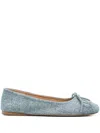 Jw Anderson Denim Ballet Flats In Blue