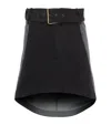 Jw Anderson Denim Belted Mini Skirt In Grey