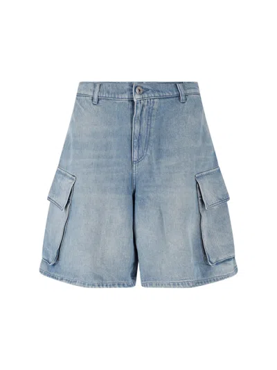 JW ANDERSON DENIM CARGO SHORTS