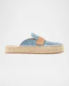 Jw Anderson Round Head Muller Shoes In Blue