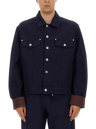 Jw Anderson Denim Jacket In Blue