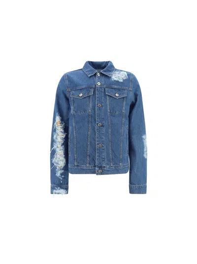 Jw Anderson Denim Jacket In Lightblue