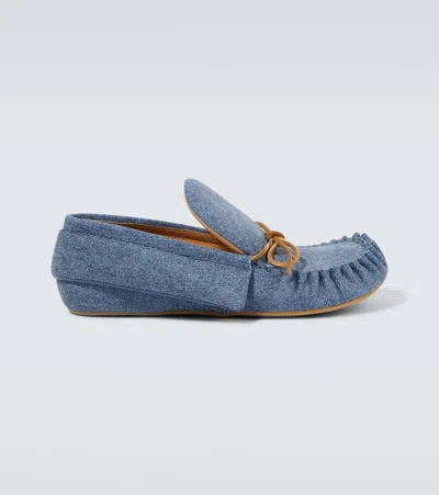 JW ANDERSON DENIM MOCCASINS