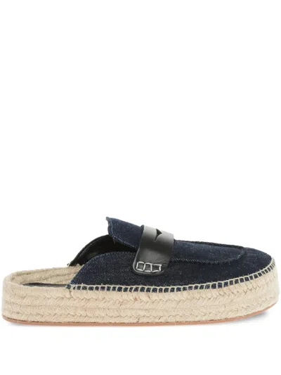 Jw Anderson Denim Mules In Black
