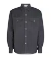 Jw Anderson Denim Oversized Overshirt In Black