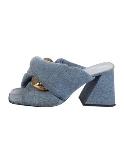 Pre-owned Jw Anderson Denim Sandals In Blue