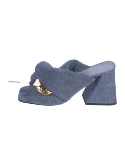 Pre-owned Jw Anderson Denim Sandals In Blue