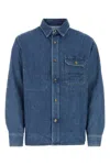 Jw Anderson Man Denim Shirt Blue Size L Cotton