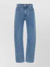 Jw Anderson Denim Trousers With Straight Leg And Contrast Stitching