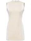Jw Anderson Paneled Sleeveless Mini Shift Dress In ニュートラル