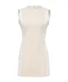 Jw Anderson Paneled Sleeveless Mini Shift Dress In White