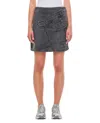 Jw Anderson Denim Twisted Skirt In Grey