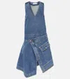 Jw Anderson Wrap Front Sleeveless Dress In Blue