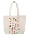 Jw Anderson Beige Canvas Diorama Furniture Print Tote In White