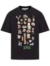 Jw Anderson Diorama Printed T-shirt In Black