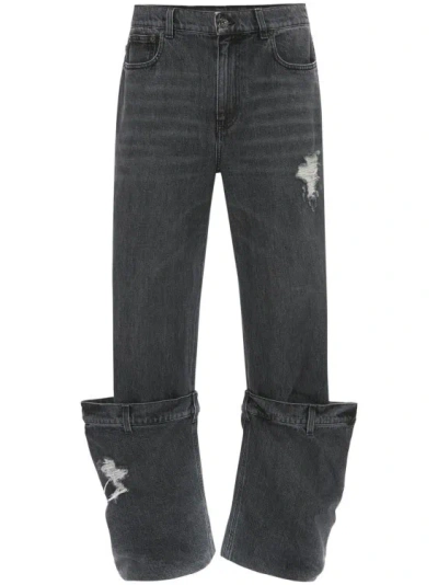 JW ANDERSON J. W. ANDERSON DISTRESSED BUCKET JEANS