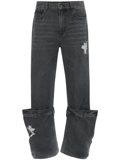 JW ANDERSON JW ANDERSON DISTRESSED BUCKET JEANS
