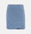 Jw Anderson Minirock Aus Einem Baumwollgemisch In Denim Melange