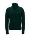 Jw Anderson Distressed-effect Merino-wool Jumper In Black