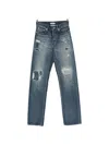 Jw Anderson Distressed-effect Patchwork Jeans In Blue
