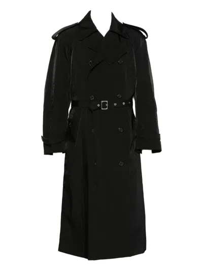 Jw Anderson Double-breasted Belted Coat In Black