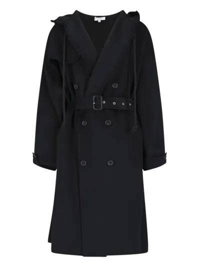 Jw Anderson Double-breasted Coat In Black