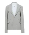 Jw Anderson Double-breasted Wool Blazer In Gray