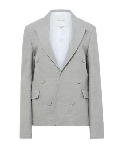 JW ANDERSON DOUBLE-BREASTED WOOL BLAZER
