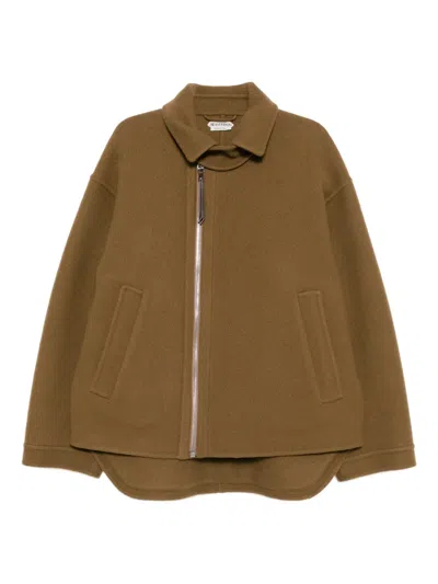 Jw Anderson Double Faced Fireman Jacket In Brown