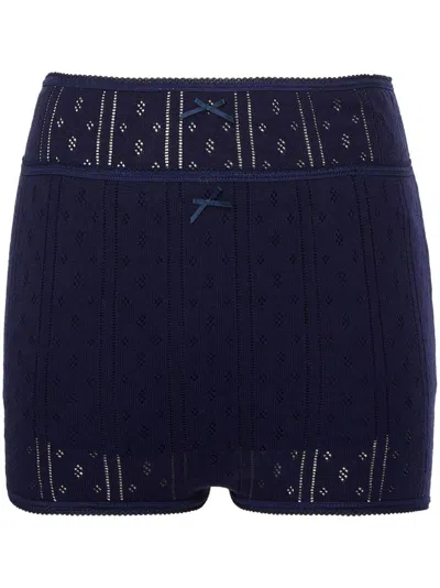 JW ANDERSON DOUBLE-LAYER POINTELLE SHORTS