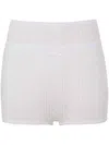 Jw Anderson Double-layer Pointelle Shorts In White