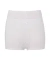 Jw Anderson Double-layer Pointelle Shorts In White
