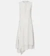 Jw Anderson Striped Double Layer Sleeveless Dress In White