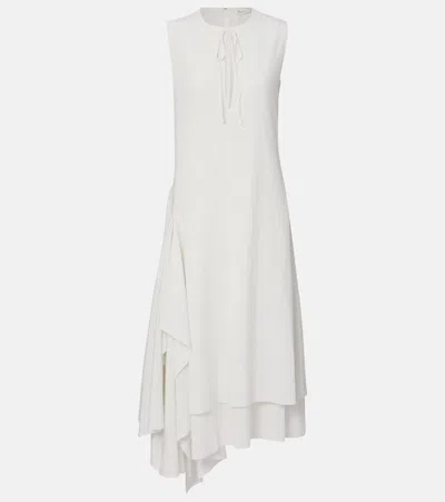 Jw Anderson Double-layered Maxi Dress In White