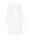 Jw Anderson Double Wrap Shirt Dress In White