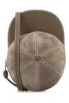 Jw Anderson Mini Cap Bag - Suede Crossbody Bag In Cobblestone