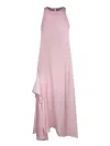 JW ANDERSON J.W. ANDERSON DRAPARED PINK DRESS