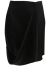 Jw Anderson J.w. Anderson Drapared Black Skit In Black