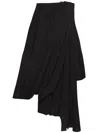 Jw Anderson Draped Bustier Dress In Black  