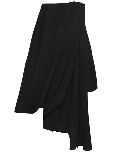 Jw Anderson Draped Bustier Dress In Black