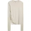 Jw Anderson Draped Double Layer T-shirt In White
