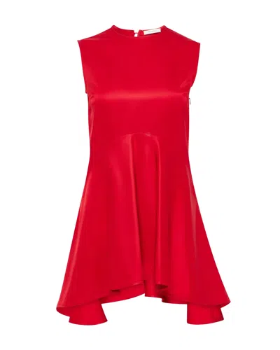 Jw Anderson Draped Hem Sleeveless Top In Red