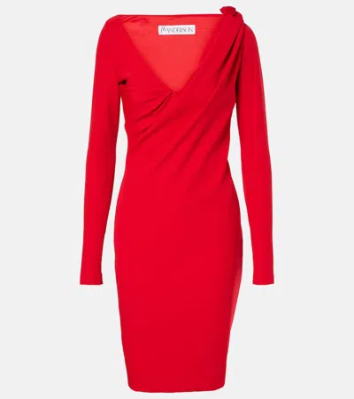 JW ANDERSON DRAPED MIDI DRESS