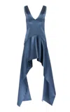Jw Anderson Draped Mini Dress In Blue