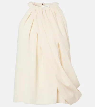 Jw Anderson Twisted Drape Halter Top In Neutrals