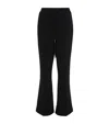 Jw Anderson Slim-cut Flared Track Pants In Black