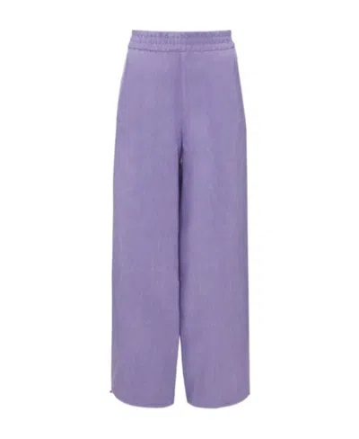 JW ANDERSON JW ANDERSON HIGH-SHINE WIDE-LEG TROUSERS