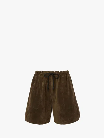 JW ANDERSON DRAWSTRING LEATHER SHORTS