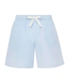 Jw Anderson Printed Drawstring Shorts In Blue
